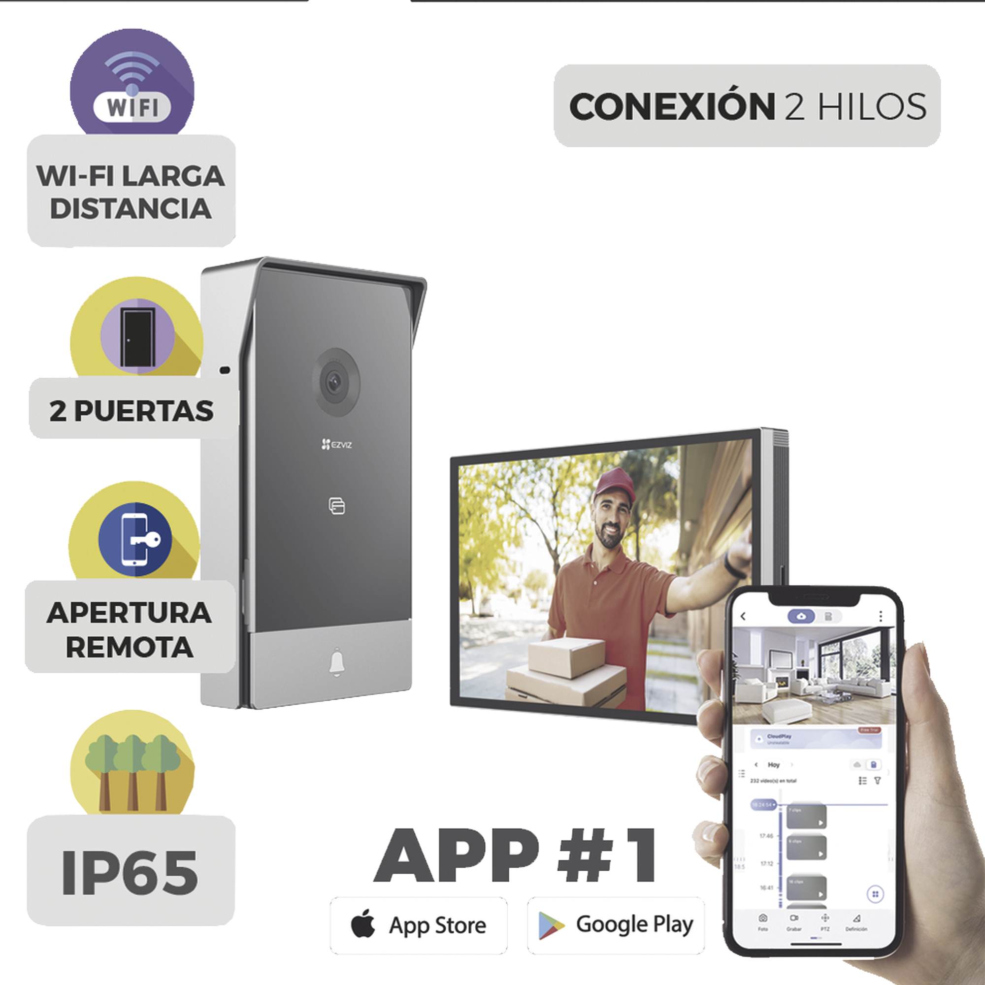 EZVIZ Videoporteros e Interfonos CS-HP7