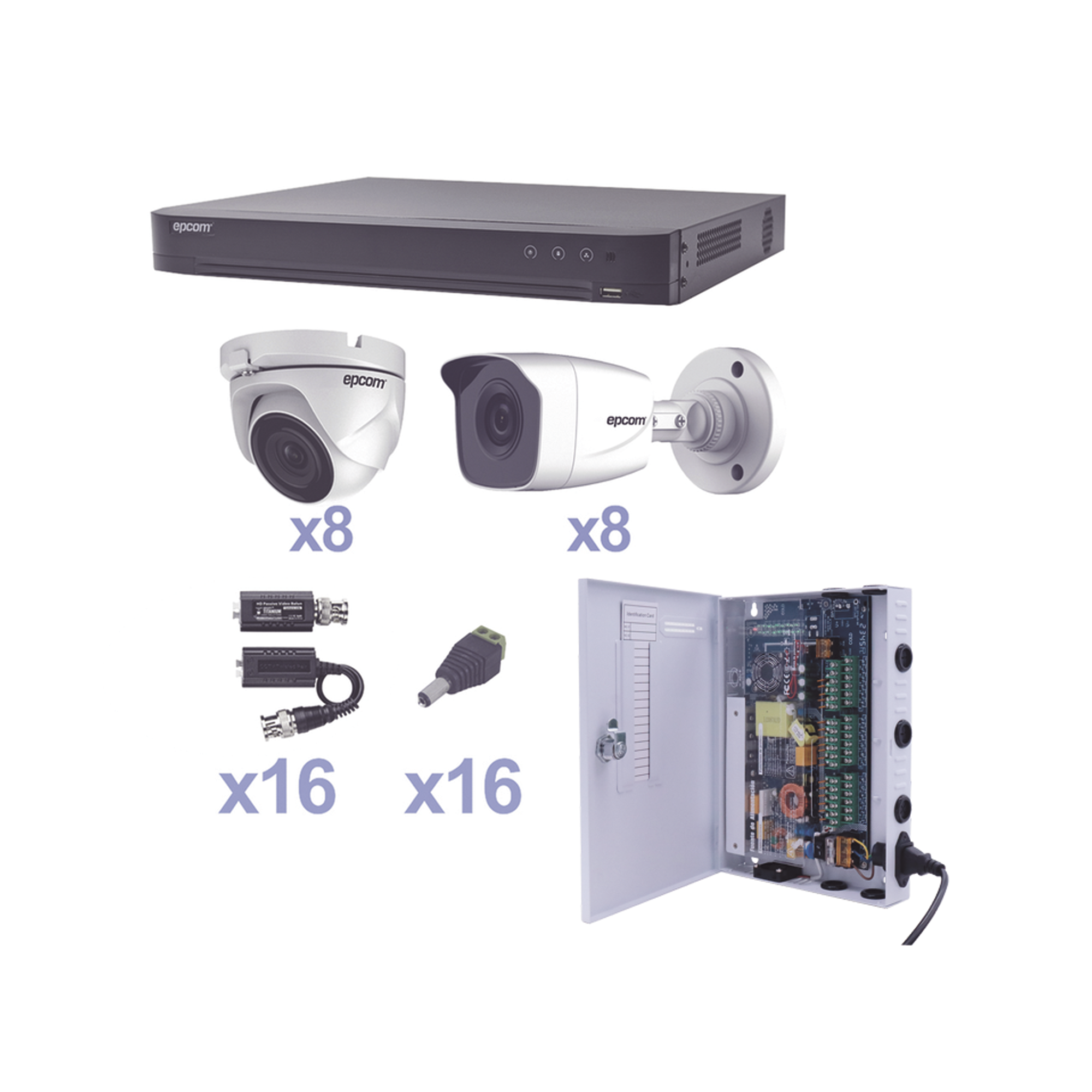 EPCOM PROFESSIONAL Kits- Sistemas Completos KEVTX8T8B/8EW