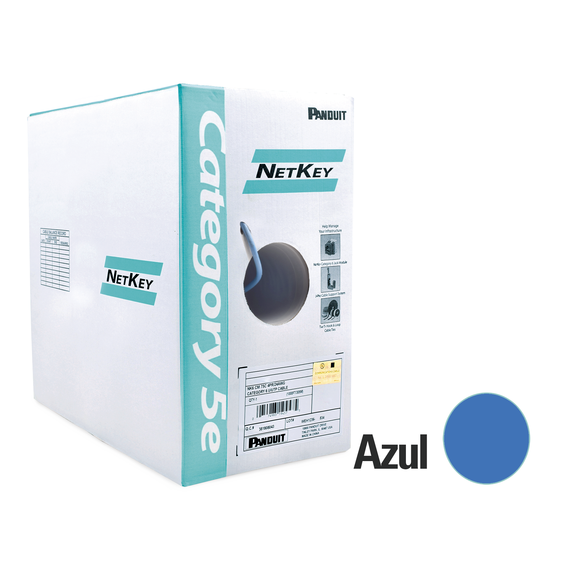 PANDUIT Cables y Conectores NUC5C04BU-CE