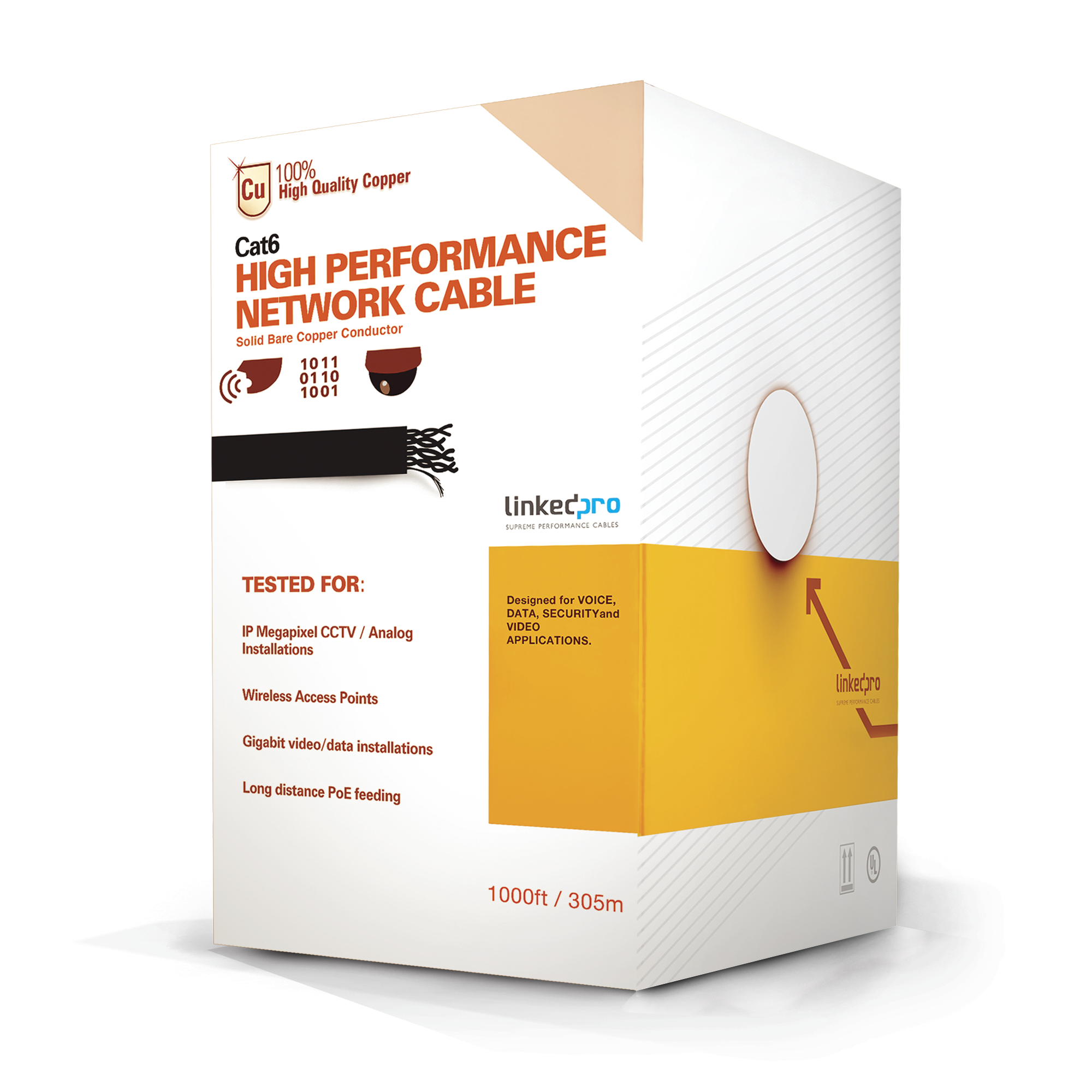 LINKEDPRO BY EPCOM Cables y Conectores PRO-CAT-6-PLUS