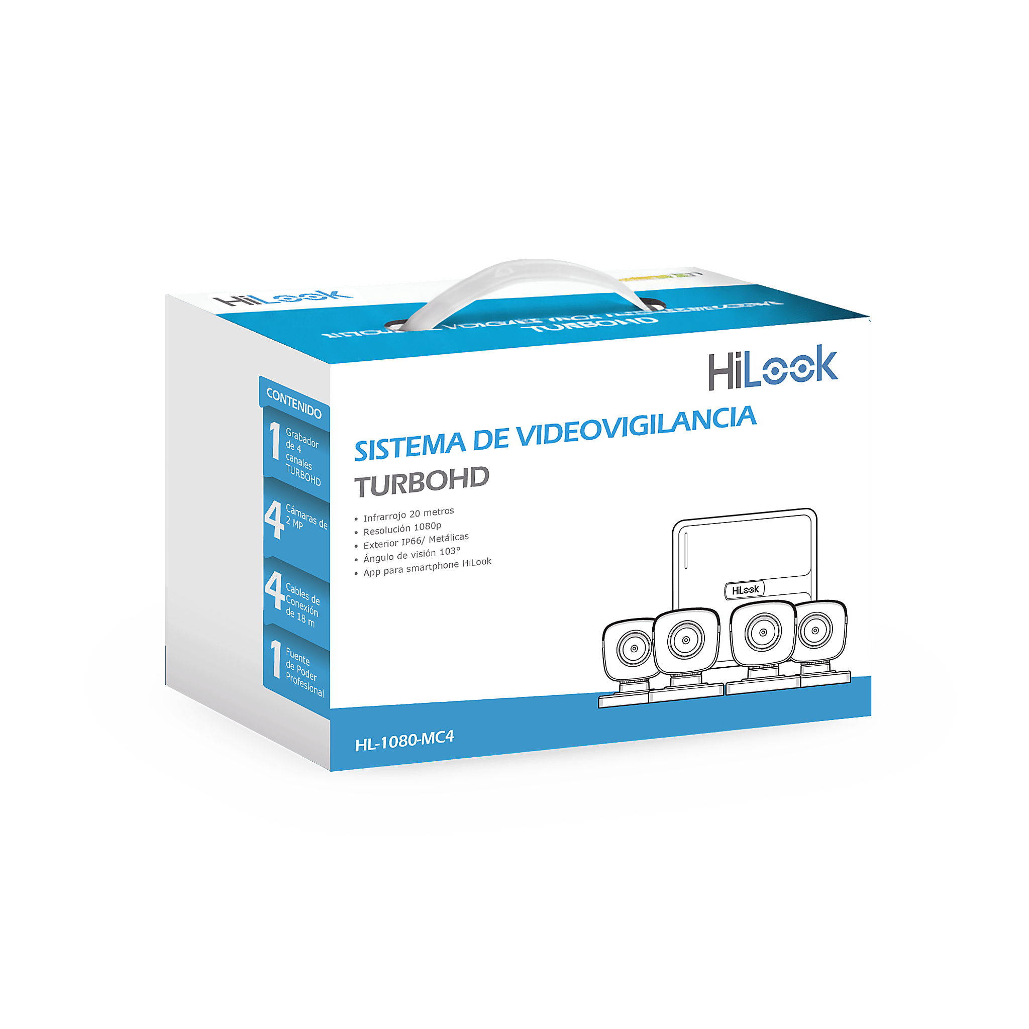 HiLook by HIKVISION Kits- Sistemas Completos HL-1080-MC4