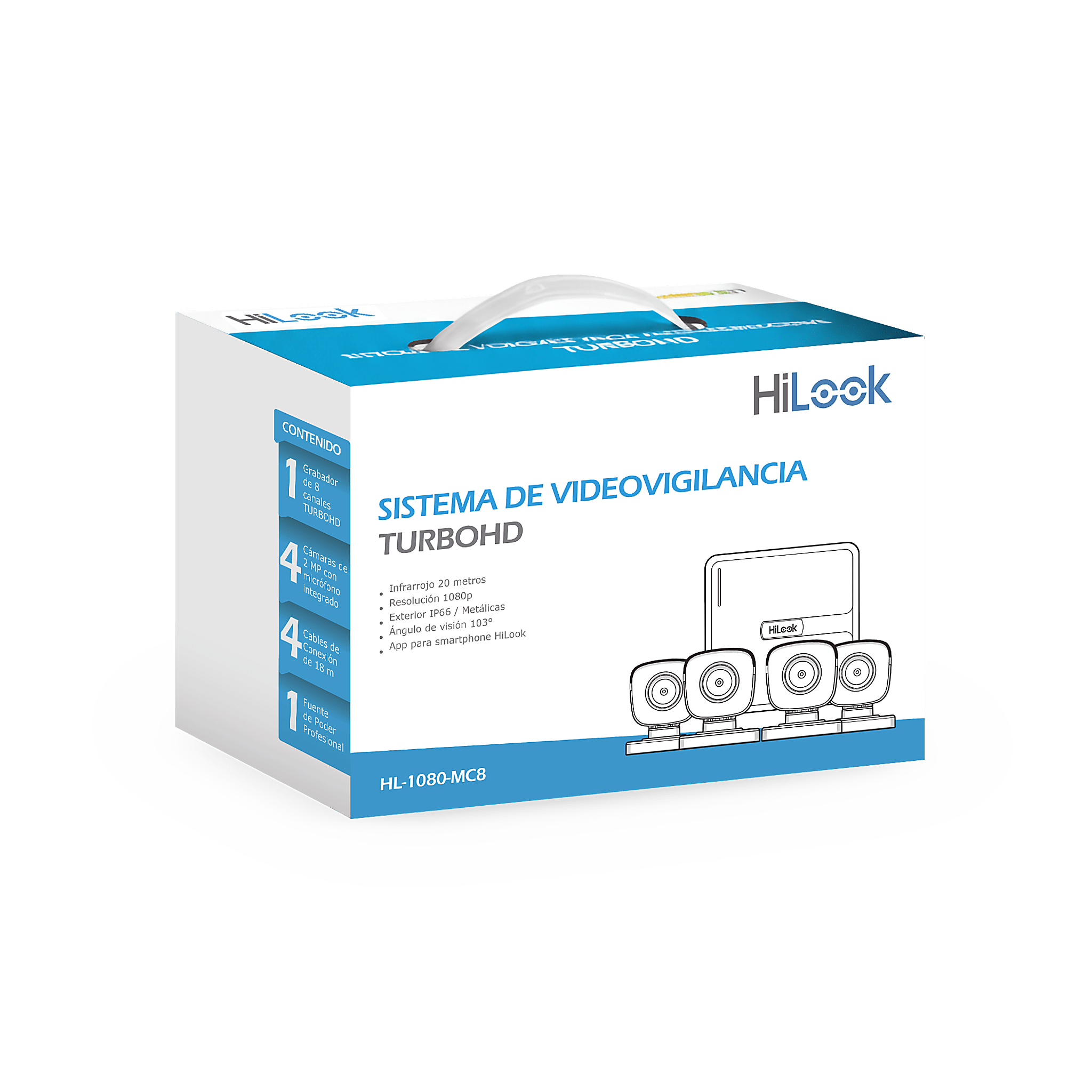HiLook by HIKVISION Kits- Sistemas Completos HL-1080-MC8